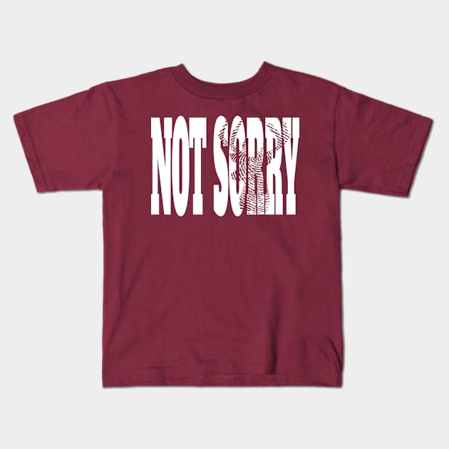 Buck Hunting Not Sorry Kids T-Shirt by pa2rok